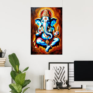 Poster Dieu hindou Lord Ganesh Art numérique Télécharger