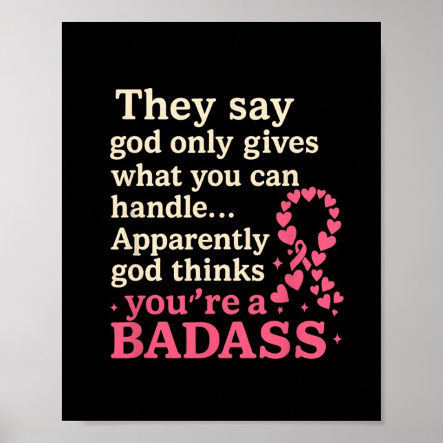 Poster Dieu Ne Donne Que Ce Que Vous Pouvez Manipuler Fun (Devant)