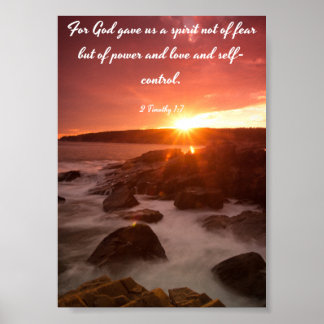 Poster Dieu nous a donné un esprit - Bible