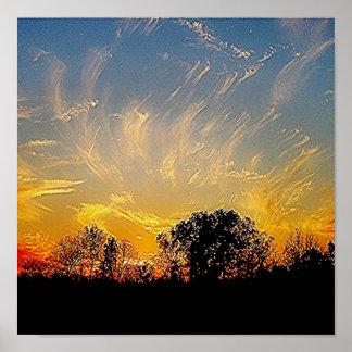 Poster dieu peint le ciel