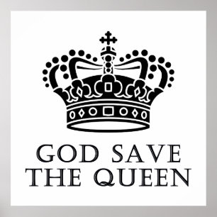 Poster Dieu sauve la reine