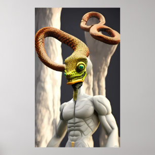 Poster Dieu serpent infini