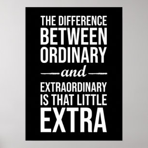 Poster Difference Between Ordinary and Extraordinary