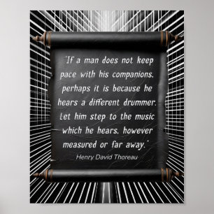 Poster Différents Devis de batteur Thoreau Series 1