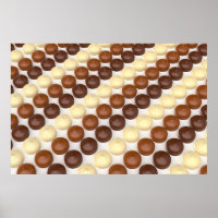 Différents marshmallows enrobés de chocolat