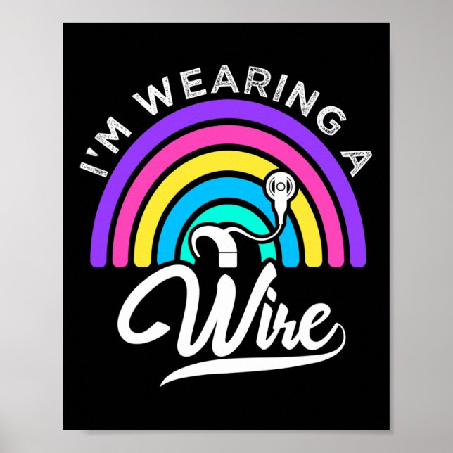 Poster Difficile d'entendre ASL amusant ouïe malentendant (Devant)