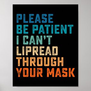 Poster Difficile d'oreille ASL Signal Auditif Handicapé S