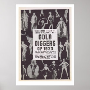 Poster Diggers d'or de 1933