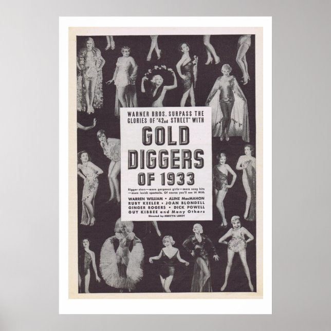 Poster Diggers d'or de 1933 (Devant)