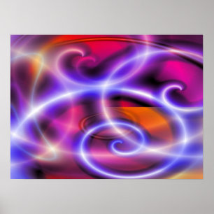 Poster Digital Computer Art - Abstrait Modern Creative