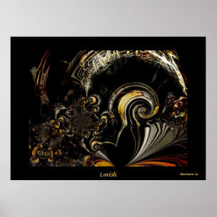 Poster Digitale Abstrakte Kunst Üppig