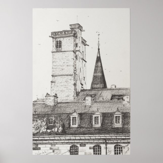 Poster Dijon Rooftops France.2008 (Devant)