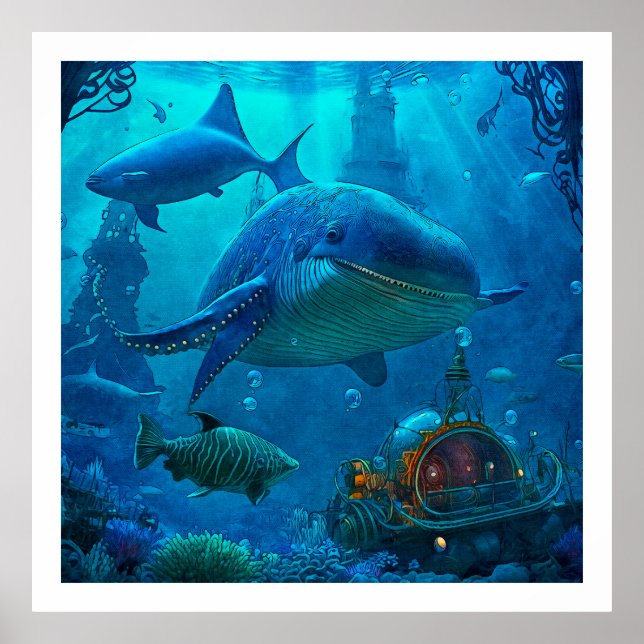 Poster d'illustration de Miles Under the Sea Art 4 (Devant)