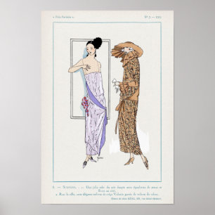 Poster d'illustration de mode vintage