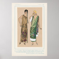 Poster d'illustration de mode vintage