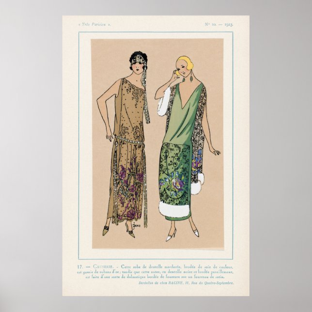 Poster d'illustration de mode vintage (Devant)