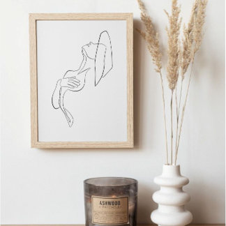 Poster d'illustration moderne pour femme d'Art Lin