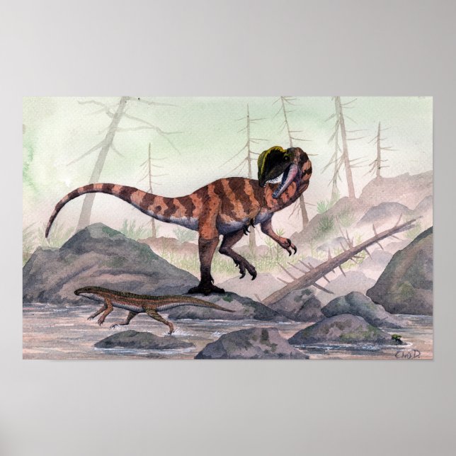 Poster Dilophosaurus (Devant)