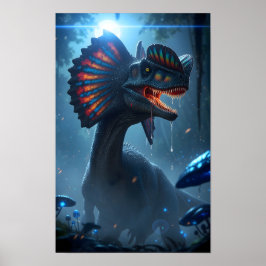 Poster Dilophosaurus Dinosaur