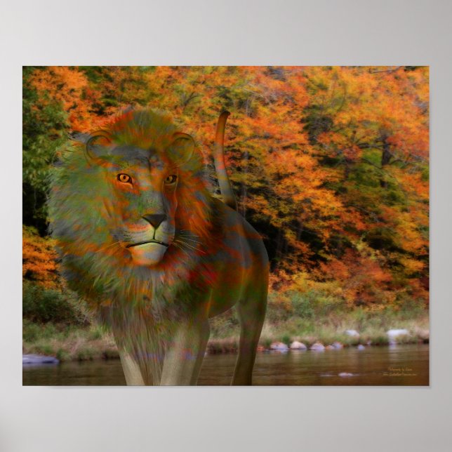 Poster d'Imaginaire de Lion Fall Foliage (Devant)