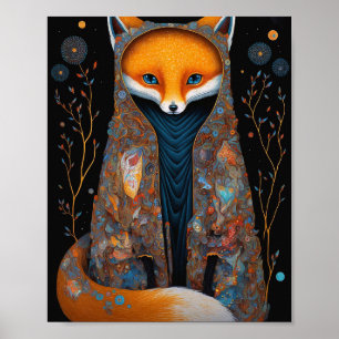 Poster d'Imaginaire Whimsical Fox Woodland