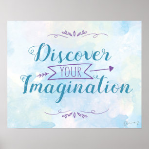 Poster d'Imagination (Bleu)