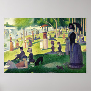 Poster Dimanche après-midi à La Grande par Georges Seurat