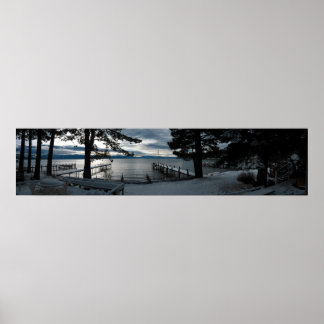 Poster Dimanche lever du soleil sur le lac Tahoe