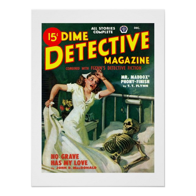 Poster Dime Detective Magazine (déc. 1948) (Devant)