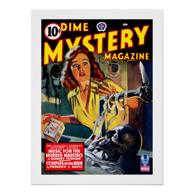 Poster Dime Mystery Magazine (Jan, 1943) (Devant)