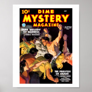 Poster Dime Mystery Magazine (juillet 1935)