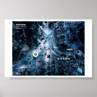 Poster dimension cyberfunk-chaotique effet urbanistique
