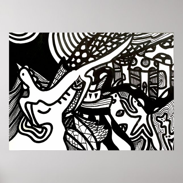 Poster "DIMENSIONS" (Devant)