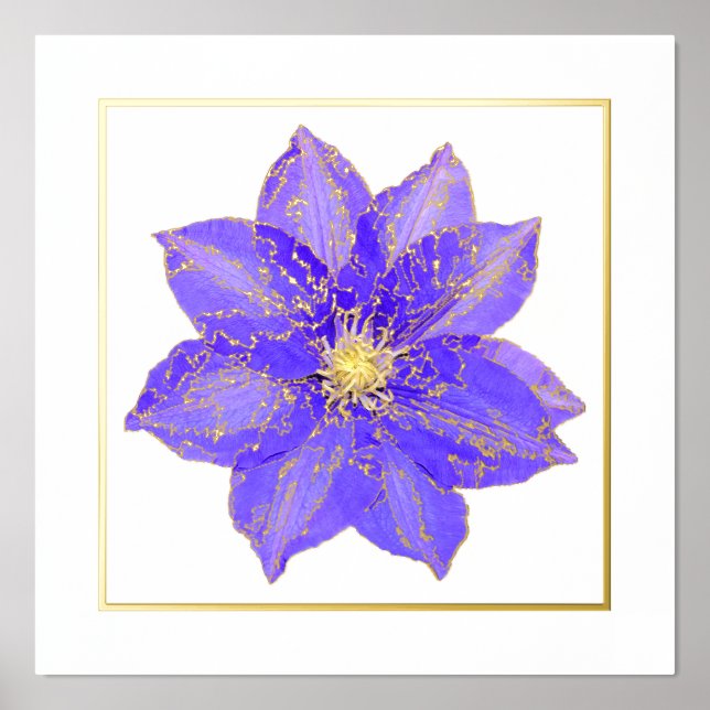 Poster d'impression Clematis Foil Accent (Recto)