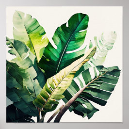 Poster d'impression d'art Feuille Banana