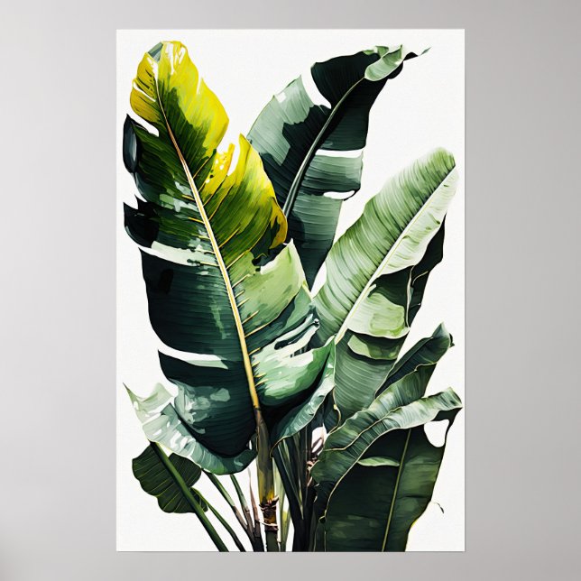 Poster d'impression d'art Feuille Banana (Devant)