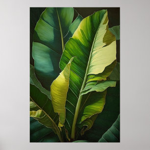 Poster d'impression d'art Feuille Banana