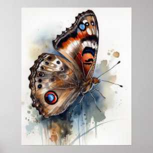 Poster d'impression d'art papillon commun