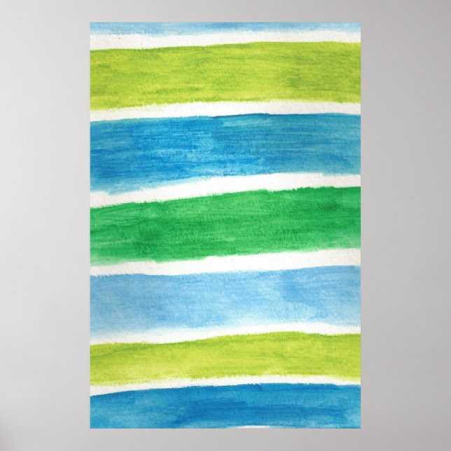Poster d'impression d'art Sea Stripes (Devant)
