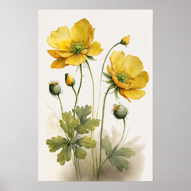 Poster d'impression de l'art de la tasse à beurre  (Devant)