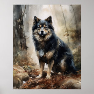 Poster d'impression de l'art lapon finlandais