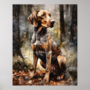 Poster d'impression de l'art Plott Hound Dog