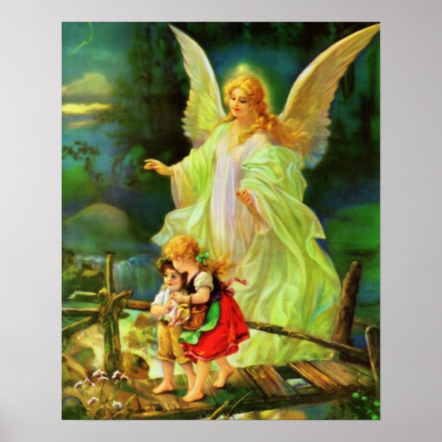 Poster d'impression de l'image Angel du Gardien (Devant)