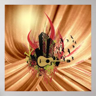 Poster d'impression de musique cool