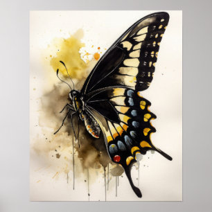 Poster d'impression de papillon Géant Swallowtail