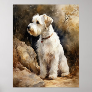 Poster d'impression de Sealyham Terrier Dog Art