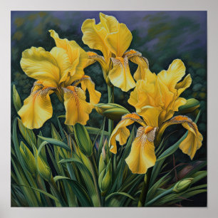 Poster d'impression d'images de fleurs irlandaises