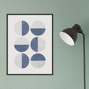 Poster d'impression Foil Blue Circle