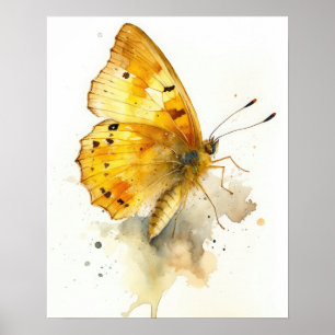 Poster d'impression Little Yellow Butfly Art