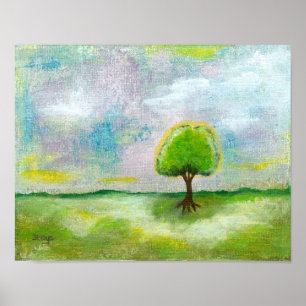 Poster d'impression Oh Happy Day de la peinture or